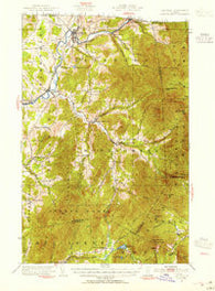 Jay Peak Vermont Historical topographic map, 1:62500 scale, 15 X 15 Minute, Year 1953