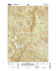 Joes Pond Vermont Current topographic map, 1:24000 scale, 7.5 X 7.5 Minute, Year 2015