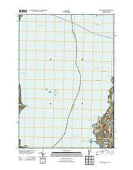 Juniper Island Vermont Historical topographic map, 1:24000 scale, 7.5 X 7.5 Minute, Year 2012