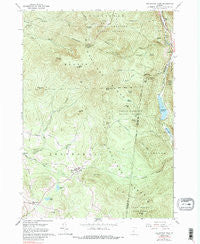 Killington Peak Vermont Historical topographic map, 1:24000 scale, 7.5 X 7.5 Minute, Year 1961