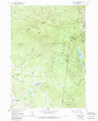 Killington Peak Vermont Historical topographic map, 1:24000 scale, 7.5 X 7.5 Minute, Year 1961