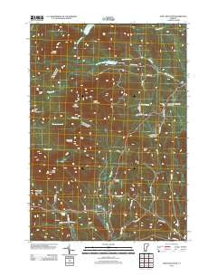 Knox Mountain Vermont Historical topographic map, 1:24000 scale, 7.5 X 7.5 Minute, Year 2012