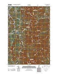 Lincoln Vermont Historical topographic map, 1:24000 scale, 7.5 X 7.5 Minute, Year 2012