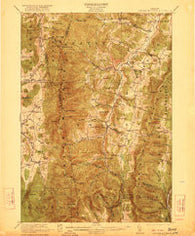 Lincoln Mountain Vermont Historical topographic map, 1:62500 scale, 15 X 15 Minute, Year 1921