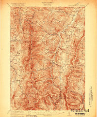Lincoln Mountain Vermont Historical topographic map, 1:62500 scale, 15 X 15 Minute, Year 1921