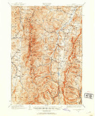 Lincoln Mountain Vermont Historical topographic map, 1:62500 scale, 15 X 15 Minute, Year 1919
