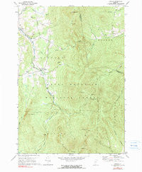 Lincoln Vermont Historical topographic map, 1:24000 scale, 7.5 X 7.5 Minute, Year 1970