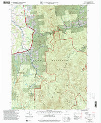 Lincoln Vermont Historical topographic map, 1:24000 scale, 7.5 X 7.5 Minute, Year 1997