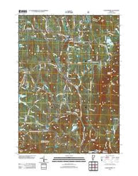 Londonderry Vermont Historical topographic map, 1:24000 scale, 7.5 X 7.5 Minute, Year 2012