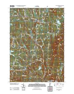 Londonderry Vermont Historical topographic map, 1:24000 scale, 7.5 X 7.5 Minute, Year 2012