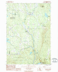 Londonderry Vermont Historical topographic map, 1:24000 scale, 7.5 X 7.5 Minute, Year 1986