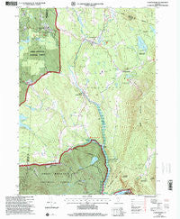 Londonderry Vermont Historical topographic map, 1:24000 scale, 7.5 X 7.5 Minute, Year 1997