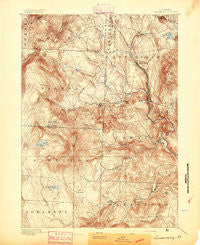Londonderry Vermont Historical topographic map, 1:62500 scale, 15 X 15 Minute, Year 1894