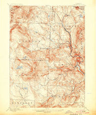 Londonderry Vermont Historical topographic map, 1:62500 scale, 15 X 15 Minute, Year 1899