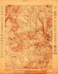 Londonderry Vermont Historical topographic map, 1:62500 scale, 15 X 15 Minute, Year 1899