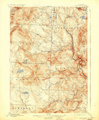 Londonderry Vermont Historical topographic map, 1:62500 scale, 15 X 15 Minute, Year 1899