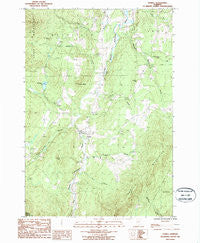 Lowell Vermont Historical topographic map, 1:24000 scale, 7.5 X 7.5 Minute, Year 1986