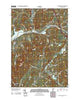 Lower Waterford Vermont Historical topographic map, 1:24000 scale, 7.5 X 7.5 Minute, Year 2012