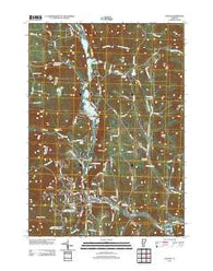 Ludlow Vermont Historical topographic map, 1:24000 scale, 7.5 X 7.5 Minute, Year 2012
