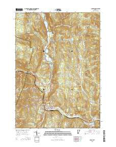 Ludlow Vermont Current topographic map, 1:24000 scale, 7.5 X 7.5 Minute, Year 2015