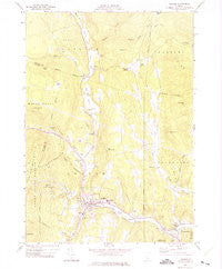 Ludlow Vermont Historical topographic map, 1:24000 scale, 7.5 X 7.5 Minute, Year 1971