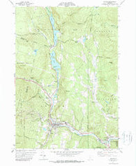 Ludlow Vermont Historical topographic map, 1:24000 scale, 7.5 X 7.5 Minute, Year 1971