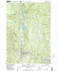 Ludlow Vermont Historical topographic map, 1:24000 scale, 7.5 X 7.5 Minute, Year 1997