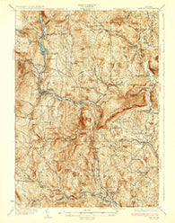 Ludlow Vermont Historical topographic map, 1:62500 scale, 15 X 15 Minute, Year 1932
