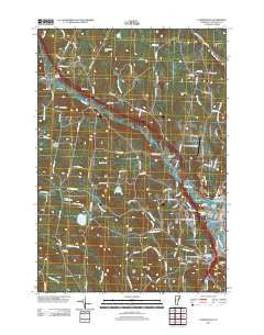 Lyndonville Vermont Historical topographic map, 1:24000 scale, 7.5 X 7.5 Minute, Year 2012