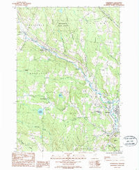 Lyndonville Vermont Historical topographic map, 1:24000 scale, 7.5 X 7.5 Minute, Year 1986