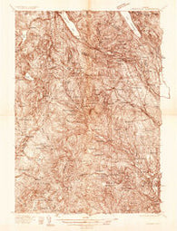 Lyndonville Vermont Historical topographic map, 1:48000 scale, 15 X 15 Minute, Year 1935