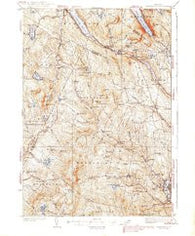 Lyndonville Vermont Historical topographic map, 1:62500 scale, 15 X 15 Minute, Year 1939