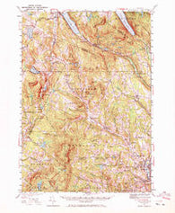 Lyndonville Vermont Historical topographic map, 1:62500 scale, 15 X 15 Minute, Year 1951