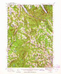 Lyndonville Vermont Historical topographic map, 1:62500 scale, 15 X 15 Minute, Year 1951