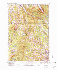 Lyndonville Vermont Historical topographic map, 1:62500 scale, 15 X 15 Minute, Year 1951