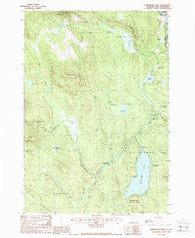 Maidstone Lake Vermont Historical topographic map, 1:24000 scale, 7.5 X 7.5 Minute, Year 1988