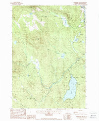 Maidstone Lake Vermont Historical topographic map, 1:24000 scale, 7.5 X 7.5 Minute, Year 1988