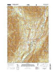 Manchester Vermont Current topographic map, 1:24000 scale, 7.5 X 7.5 Minute, Year 2015
