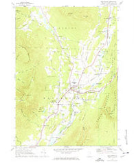Manchester Vermont Historical topographic map, 1:24000 scale, 7.5 X 7.5 Minute, Year 1968