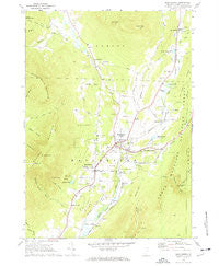 Manchester Vermont Historical topographic map, 1:24000 scale, 7.5 X 7.5 Minute, Year 1968