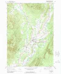 Manchester Vermont Historical topographic map, 1:24000 scale, 7.5 X 7.5 Minute, Year 1968