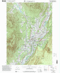 Manchester Vermont Historical topographic map, 1:24000 scale, 7.5 X 7.5 Minute, Year 1997