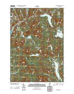 Marshfield Vermont Historical topographic map, 1:24000 scale, 7.5 X 7.5 Minute, Year 2012
