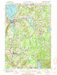 Memphremagog Vermont Historical topographic map, 1:62500 scale, 15 X 15 Minute, Year 1953