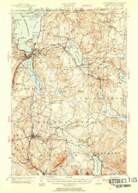 Memphremagog Vermont Historical topographic map, 1:62500 scale, 15 X 15 Minute, Year 1953