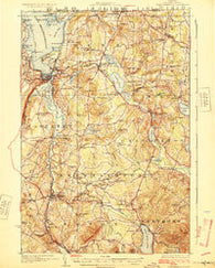 Memphremagog Vermont Historical topographic map, 1:62500 scale, 15 X 15 Minute, Year 1925