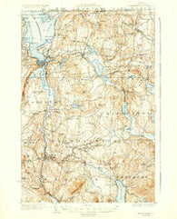Memphremagog Vermont Historical topographic map, 1:62500 scale, 15 X 15 Minute, Year 1925