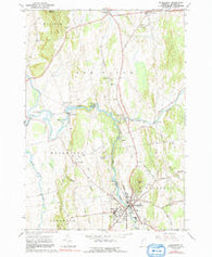 Middlebury Vermont Historical topographic map, 1:24000 scale, 7.5 X 7.5 Minute, Year 1963