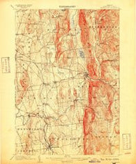 Middlebury Vermont Historical topographic map, 1:62500 scale, 15 X 15 Minute, Year 1905