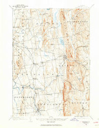Middlebury Vermont Historical topographic map, 1:62500 scale, 15 X 15 Minute, Year 1903
